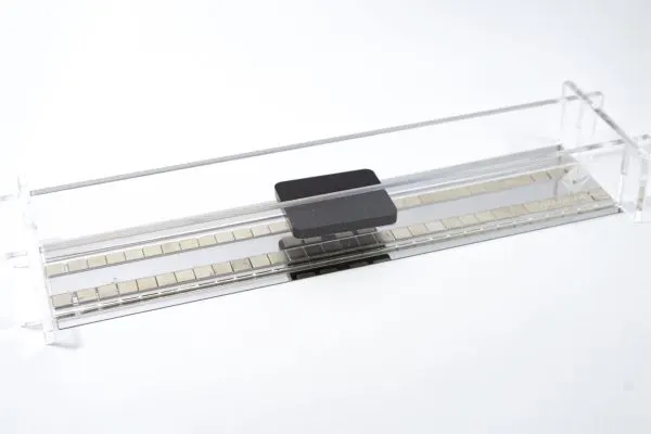 Magnetic train science fair kit with perspex track